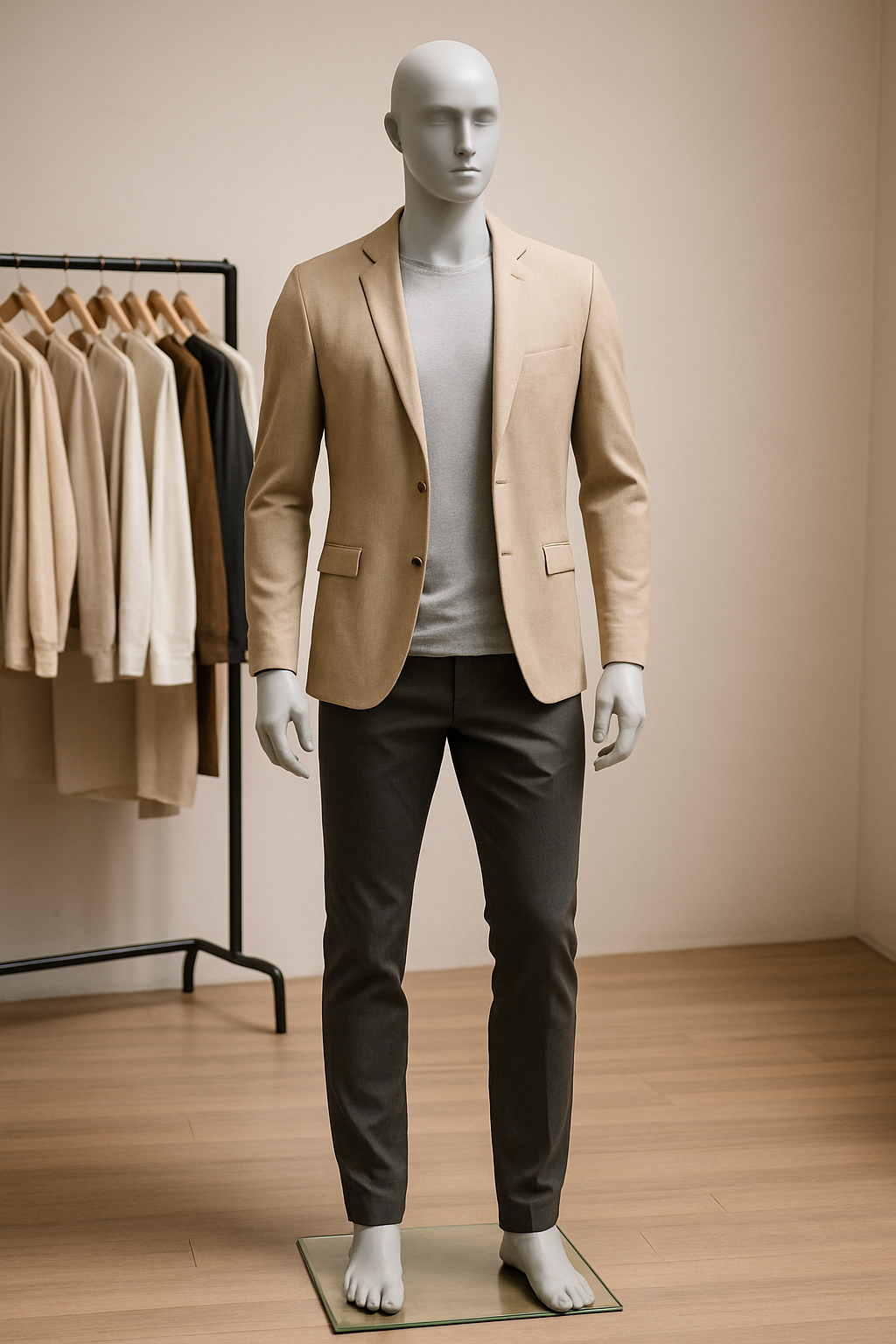 Manequim masculino corpo inteiro: destaque para vitrines e exposições profissionais